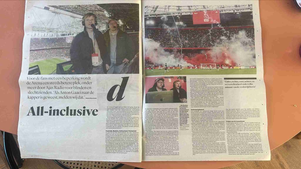 Ajax Radio in Het Parool